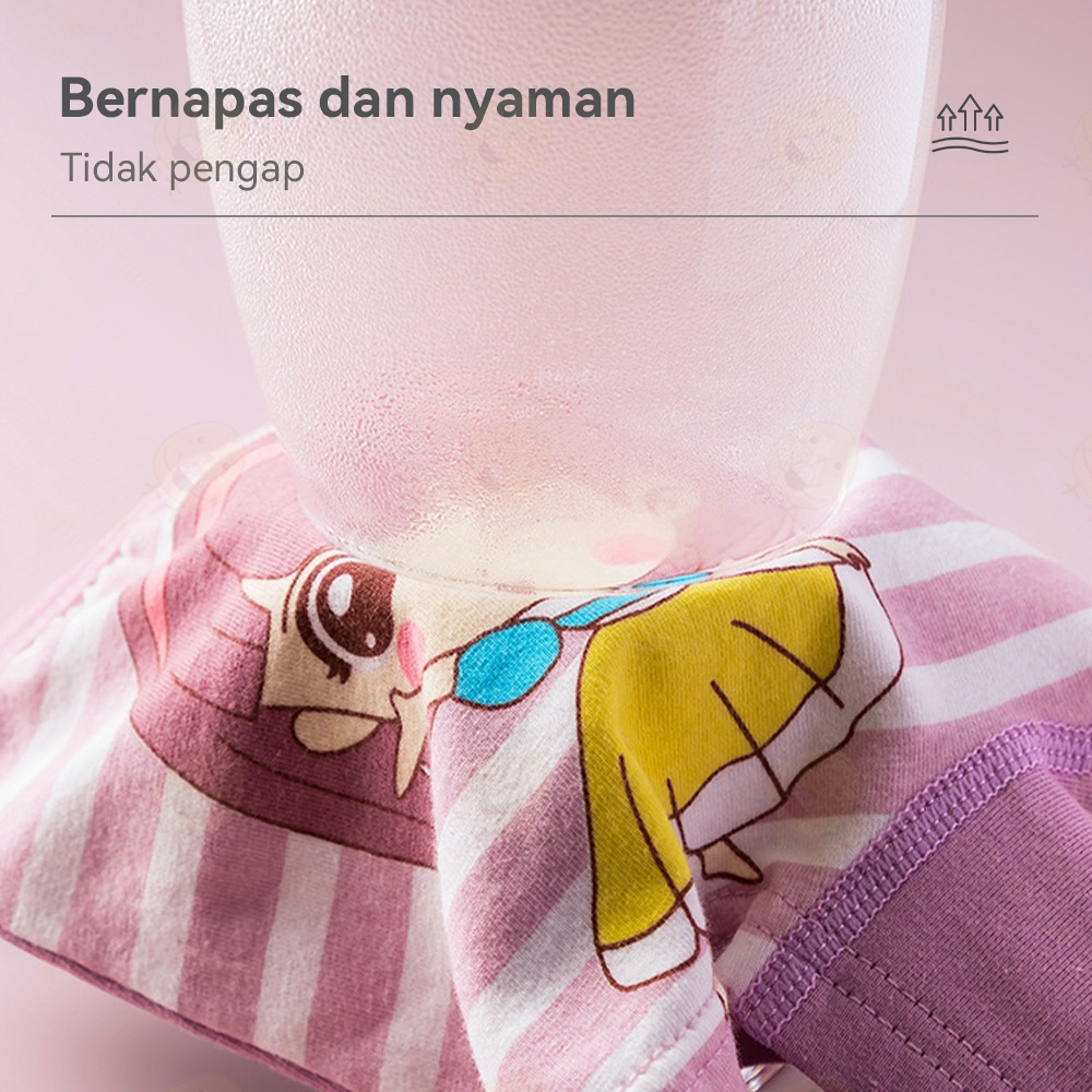 Lacoo Celana dalam anak perempuan katun murni cd anak cewek bayi celana dalam boxer anak perempuan 2-10tahun