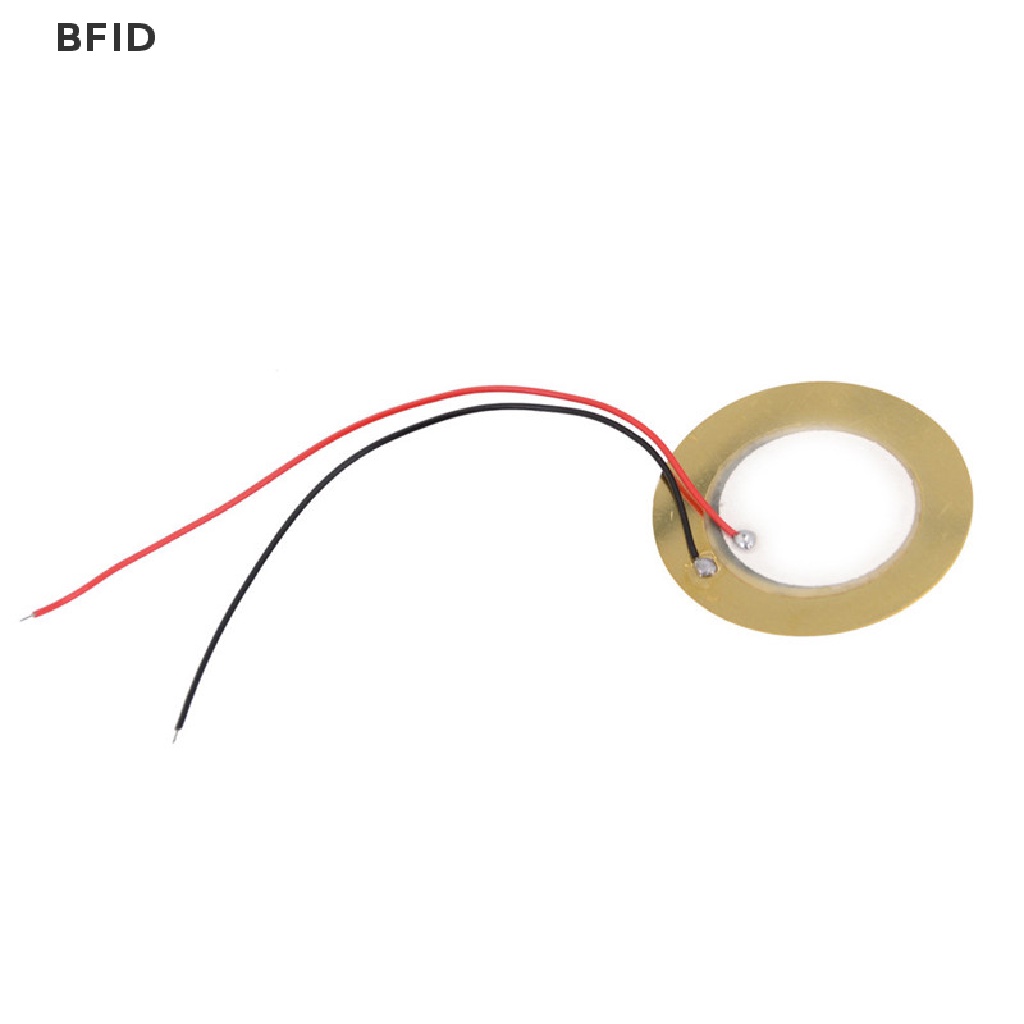 [BFID] 10pcs 35mm Piezo Elements buzzer Sounder Sensor Trigger Drum Disc+Kawat Tembaga [ID]