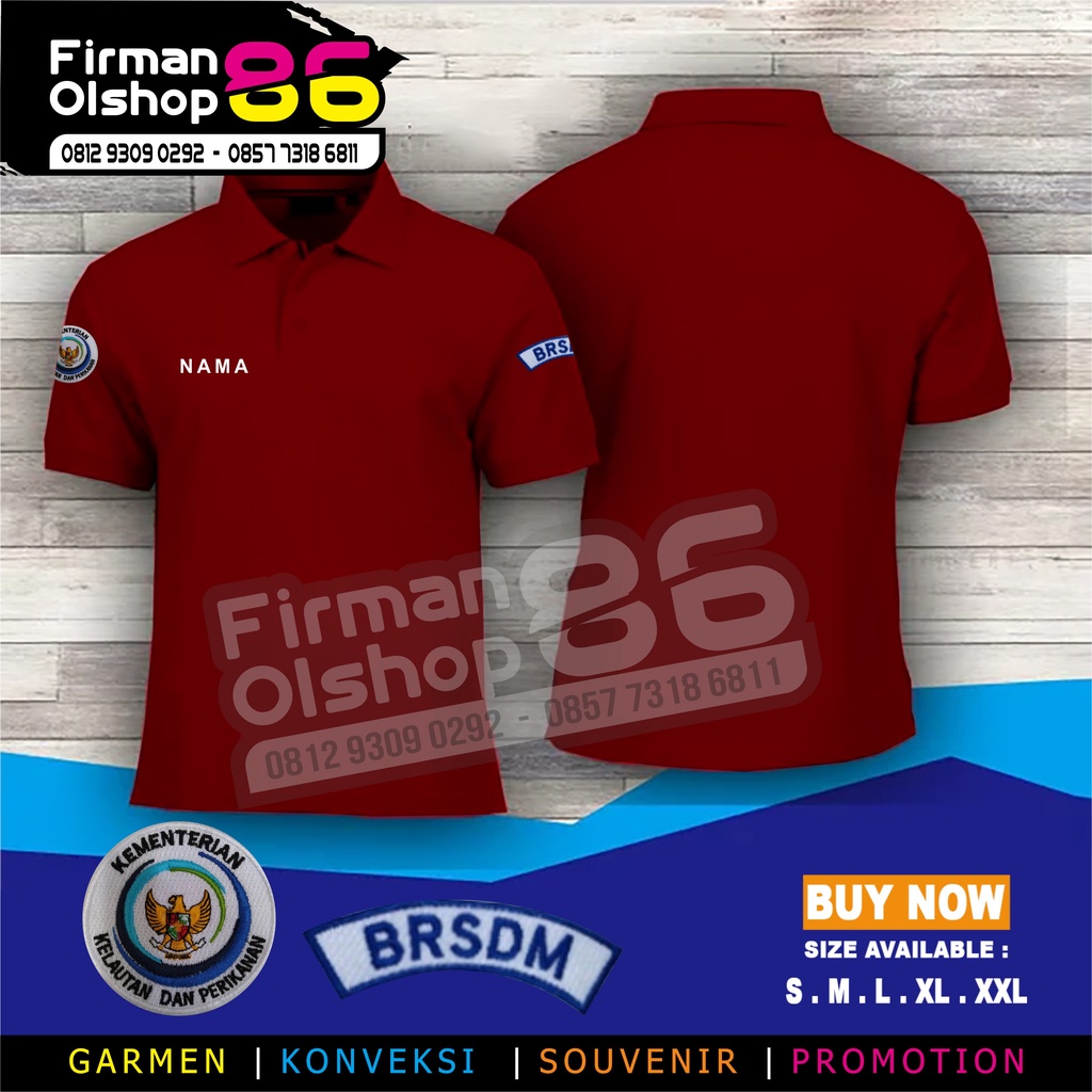 KAOS POLO KKP RI polo shirt KKP RI Seragam KKP RI Kementerian Kelautan dan Perikanan RI