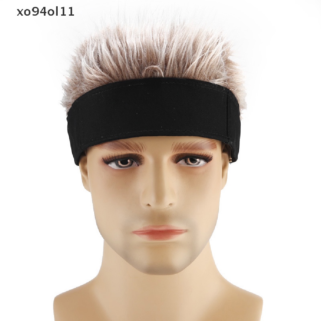 Xo Topi Kupluk Pria Wanita Novelty Dengan Rambut Palsu Topi Wig Pendek Lucu Fashion OL