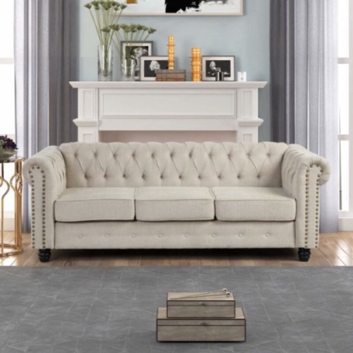 Sofa Chesterfield Warna Putih Terbaru Sofa Tamu Mewah Terbaik