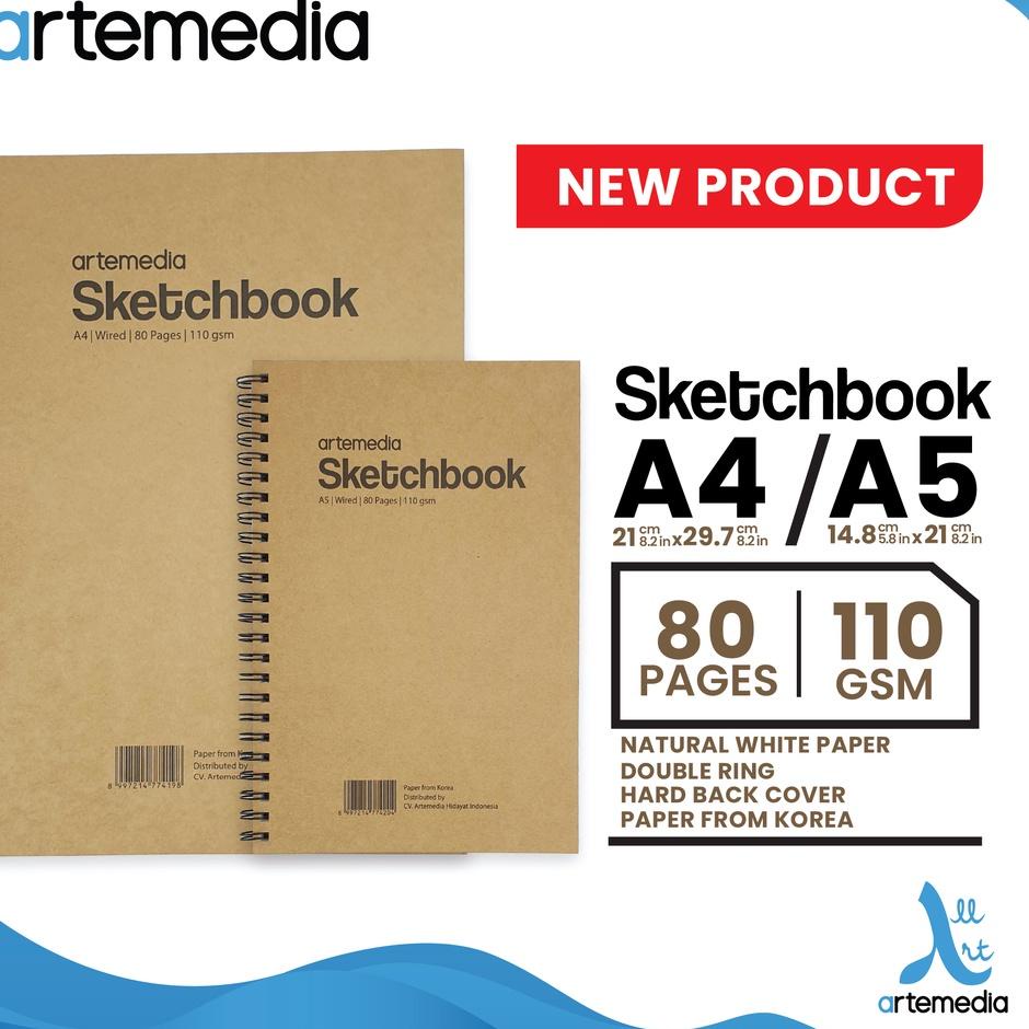 

Promo Update Buku Sketsa Artemedia Sketchbook Wired A5 A4 Craft Cover Jilid Spiral