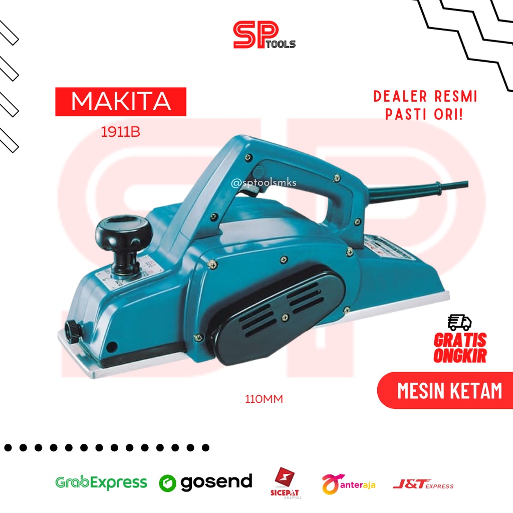 MESIN KETAM / PLANNER SERUT KAYU 110MM MAKITA 1911B / 1911 B ORI