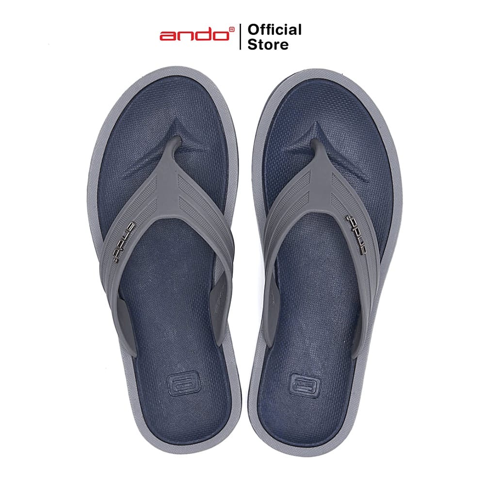 Ando Booster Sandal Jepit Pria Terbaru Distro Premium Nonslip Sendal Cowok Laki Ando Original