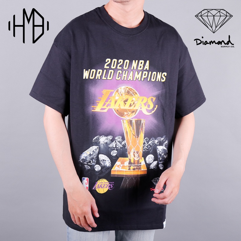 Diamond Supply x NBA Lakers NBA World Champion 2020 Tee Black