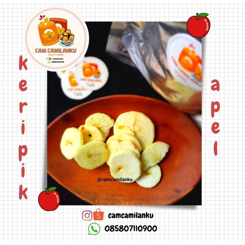 

Keripik Apel Asli Malang 100 gram | Cam Camilanku