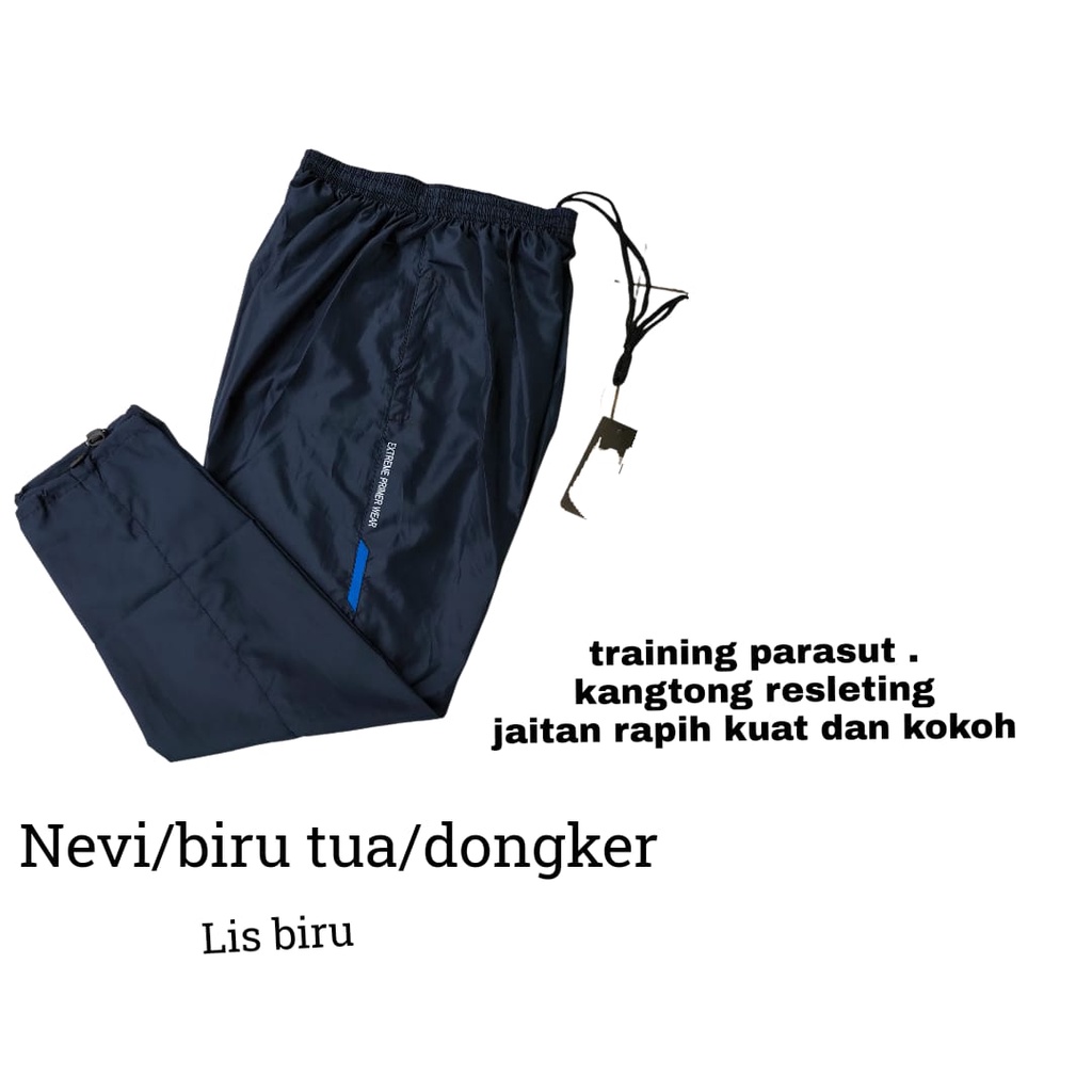 celana sport training parasut pria &amp; wanita, bisa cod