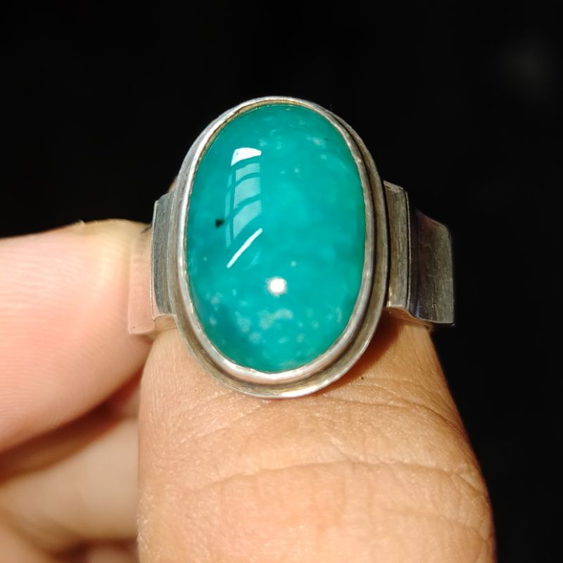 BATU BACAN DOKO HIJAU BIRU ASLI NATURAL ALAM bukan ruby wulung akik zamrud katilayu cincin pria wani