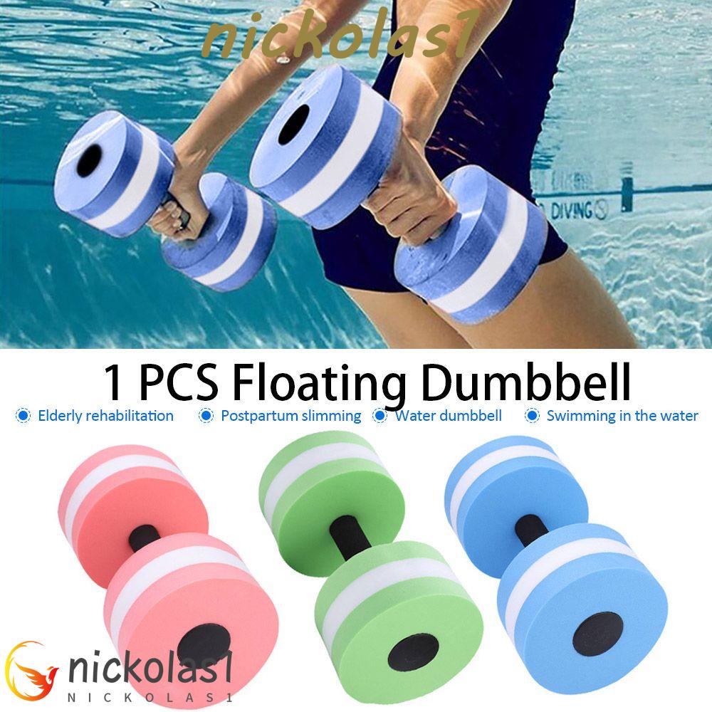 Nickolas1 Water Aquatics Dumbbell Latihan Wanita EVA Pria Dumbbell Apung