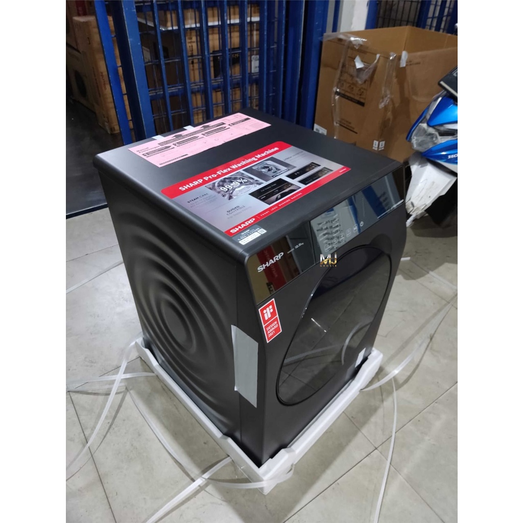 MESIN CUCI FRONT LOADING SHARP ES-FL 1212 SX 12.5 KG 1 TABUNG