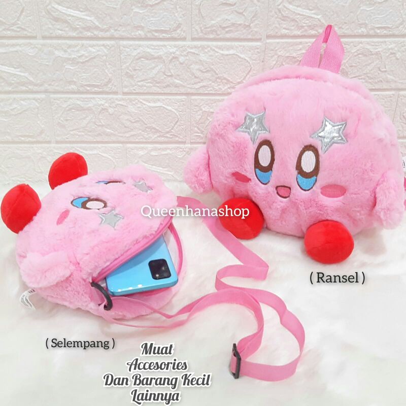 Tas Selempang Kirby Tas Boneka Anak Cewe Kirby Game