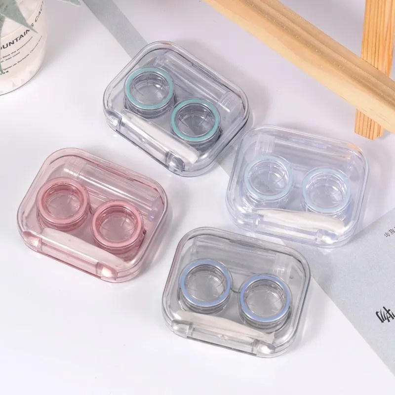 TEMPAT SOFTLENS TRANPARAN 3IN1 TRAVELING MINI KOTAK LENS