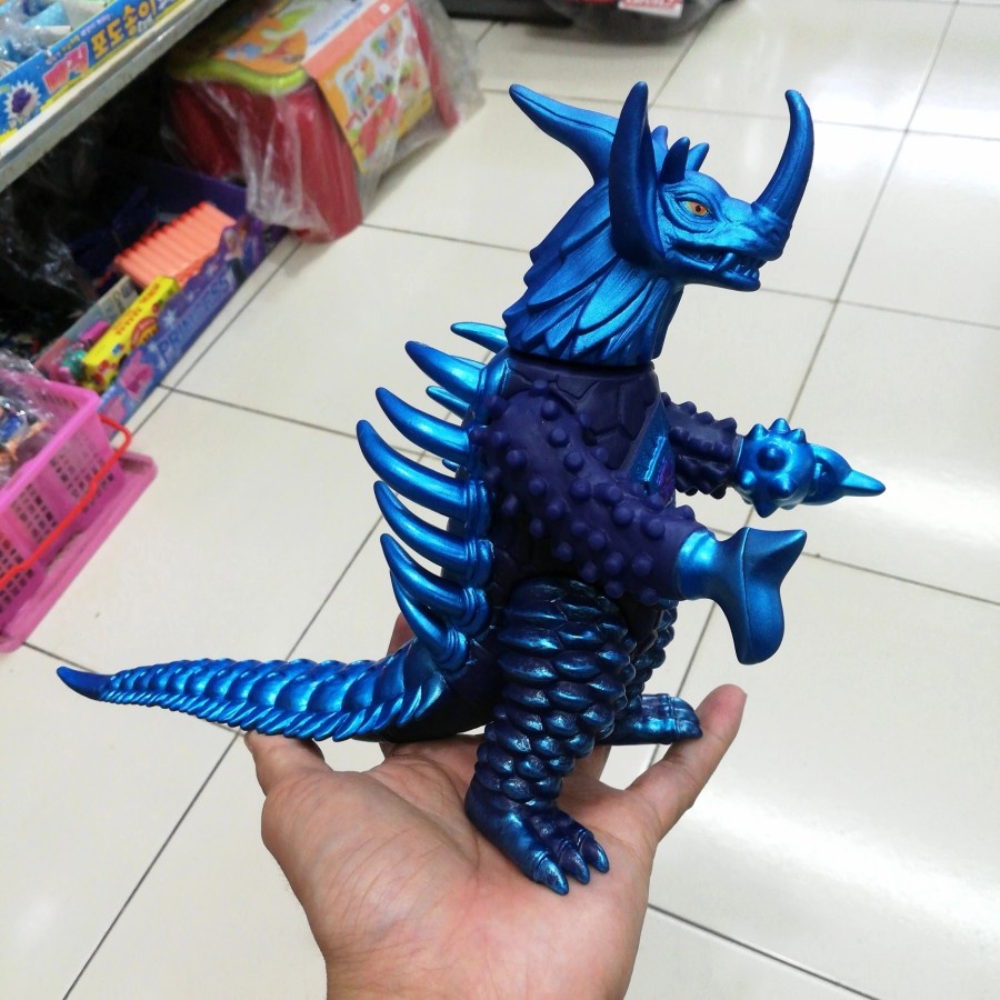 Figure Tyrant Metallic Blue Godzilla Ultra Monster: Ultraman Mainan Anak (bakawears)
