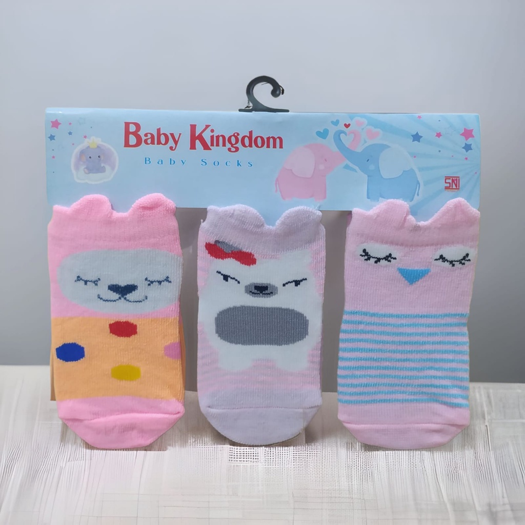 Kaos Kaki Bayi New Born 3D Karakter Pasang Baby SNI