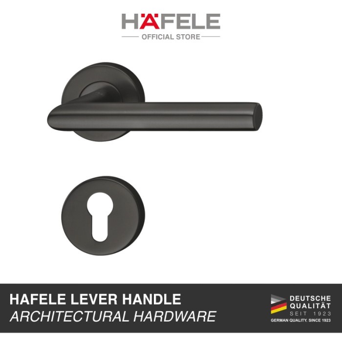 Hafele Door Handle Model LDH2171 - Gagang Pintu Warna Hitam