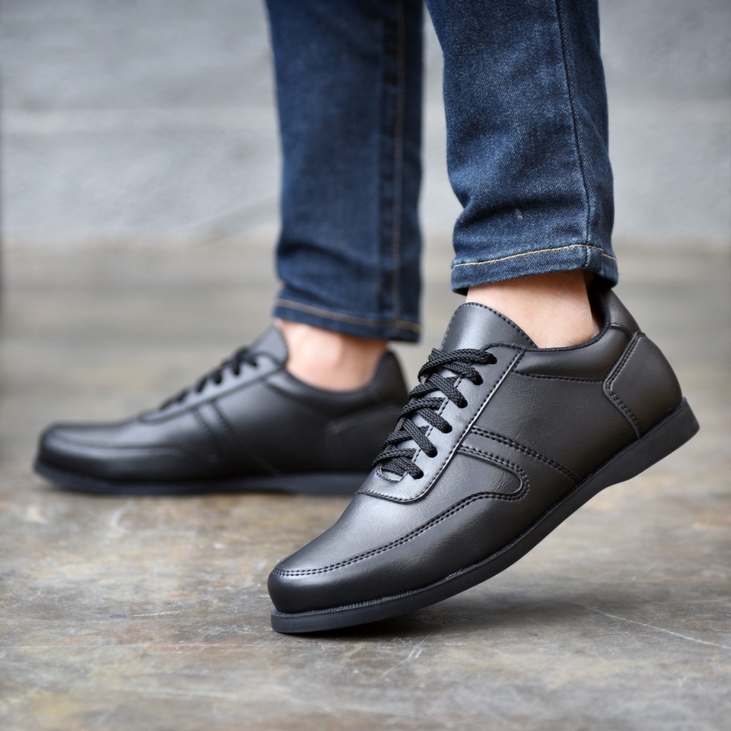 RIONZ X PEDRI SERIES - Sepatu Formal Casual Pantofel Pria Resmi Formal Kasual Hitam Coklat Brown Black Kantor Kuliah Kondangan Kerja Dinas Guru Terbaru Rerlaris Murah