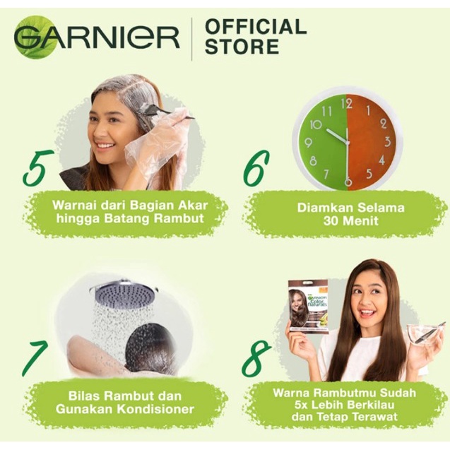 Garnier Colour Natural Pewarna Rambut No 5.32 Coklat Caramel  [Twinpack/ 2 pcs]