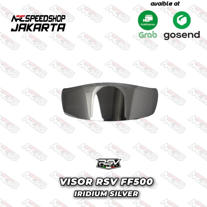 Helm Full Face Rsv Ff500 Carbon Graphic & Visor Ff 500 Iridium Silver #Original