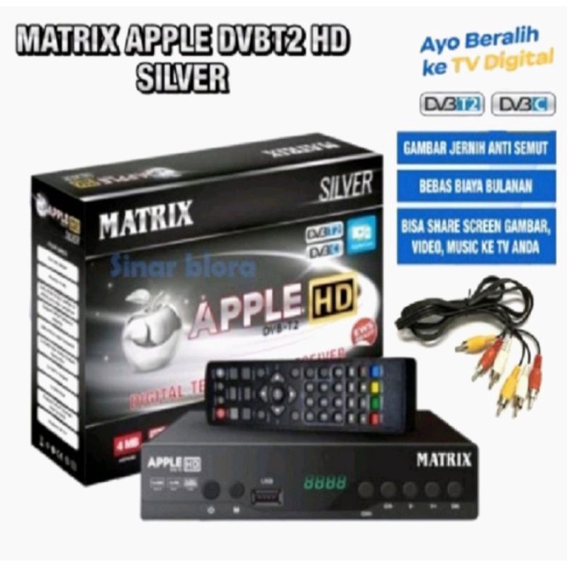 PROMO TER BESAR PROMO TAHUN BARU SET TOP BOX TV DIGITAL MATRIK DVB T2 APPLE HD EWS -set top box dvb 12 -set-1