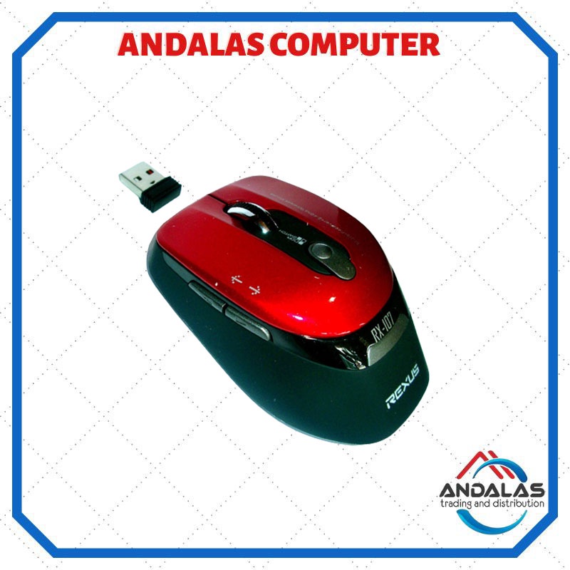 MOUSE WIRELESS GAME GAMING REXUS XIERRA RX-107 OFFICE KOMPUTER LAPTOP