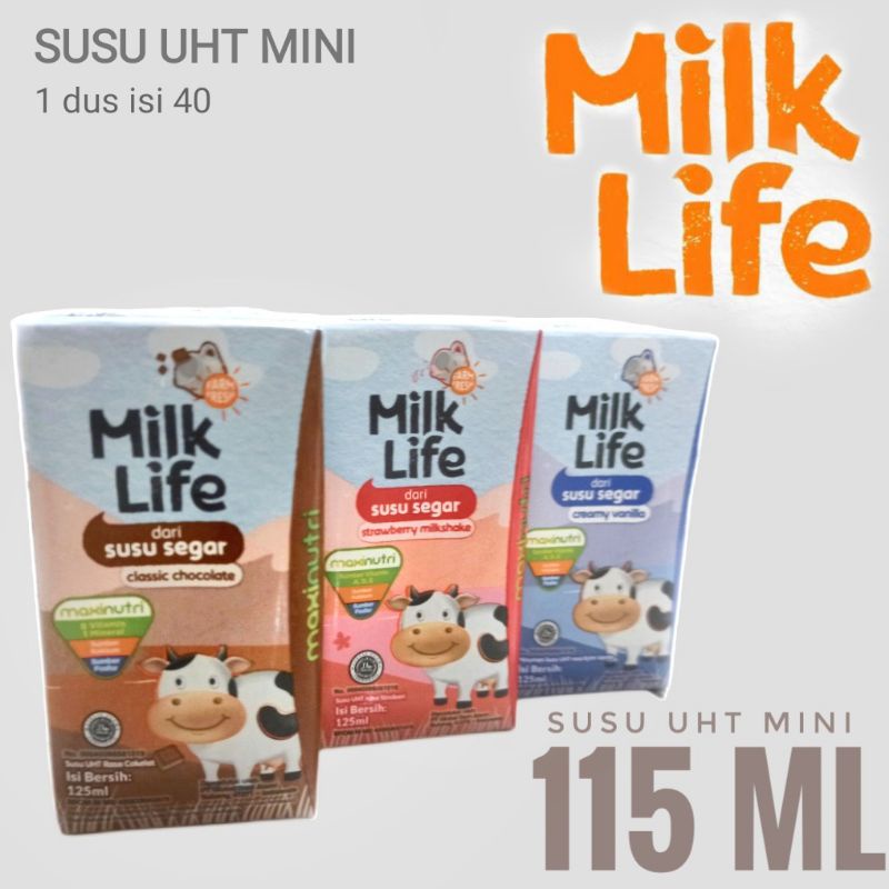 

Milk Life susu segar UHT 115ml khusus gosend
