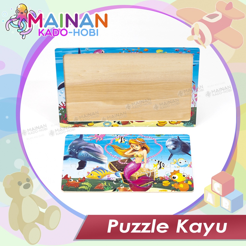 MAINAN DIY KREATIFITAS ANAK UNISEX SUSUN PUZZLE KAYU