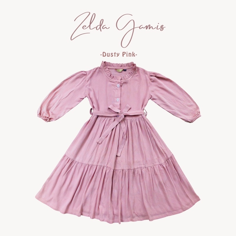 GAMIS ANAK PEREMPUAN BUSANA MUSLIM ANAK CEWE BAHAN RAYON CRINKLE PREMIUM UNTUK USIA 1-10 TAHUN