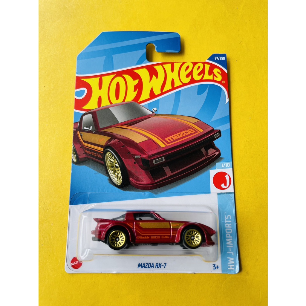 HOTWHEELS HOT WHEELS MAZDA RX-7 MERAH HW J-IMPORTS LOT L 2022 DIECAST MINIATUR MOBIL MAINAN MOBILAN 