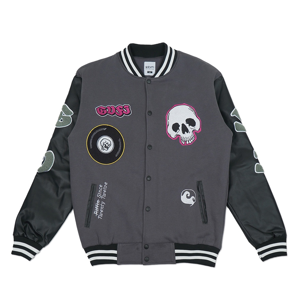 GVFI Varsity Jacket Skull Vinyl