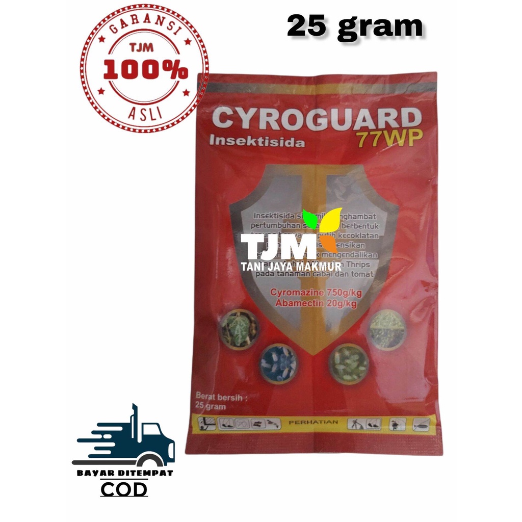 CYROGUARD 77 WP ISI 25 GRAM/insektisida sistemik penghambat pertumbuhan serangga/obat hama aphid thr