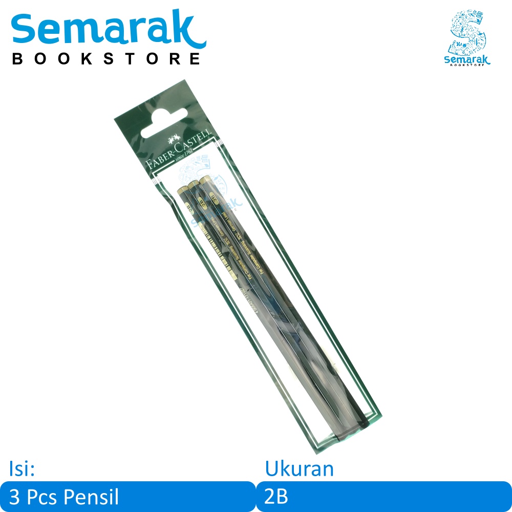 

Faber Castell 9000 Pensil Ujian Komputer 2B [1 Set / 3 Pcs]