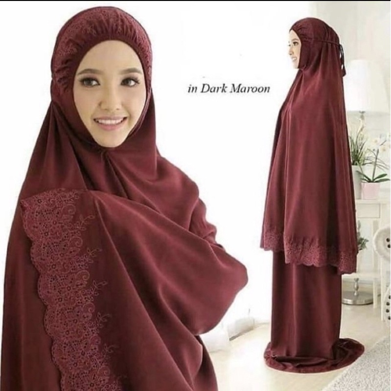 Mukena Dewasa Jumbo Khadijah Katun Mikro Premium Free Tas