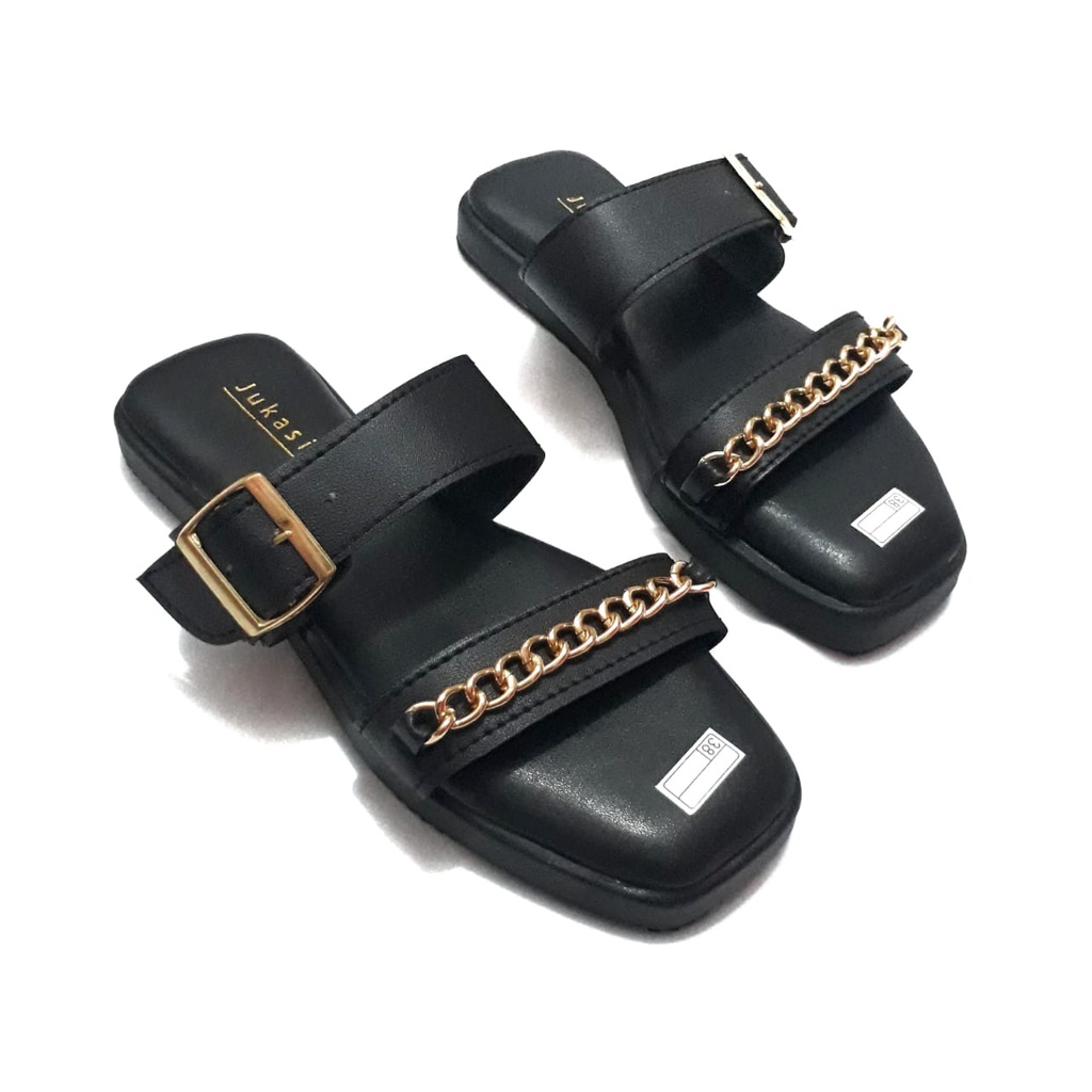 Jukasih - sandal wanita ELena sandal gesper rante
