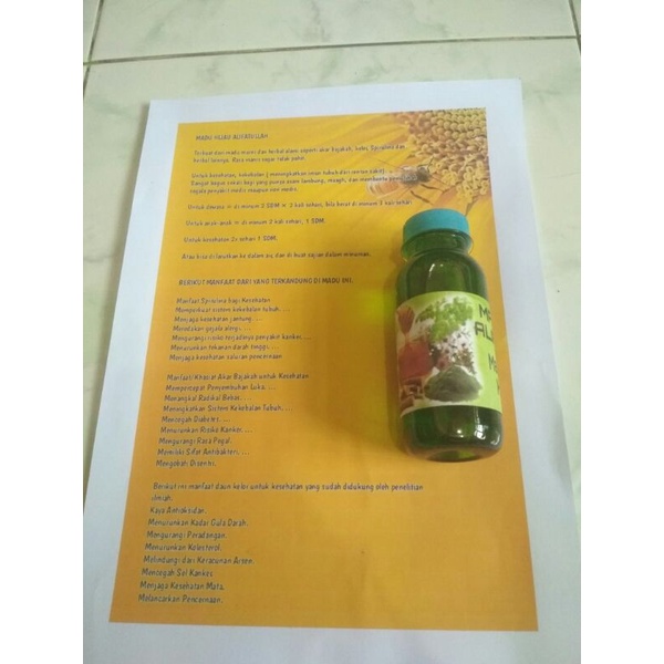 

MADU ALIFATULLAH ( MADU HERBAL HIJAU )