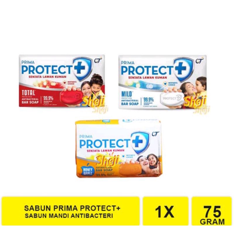 PRIMA PROTECT+ SABUN BATANG ANTI BACTERIAL 75 GRAM