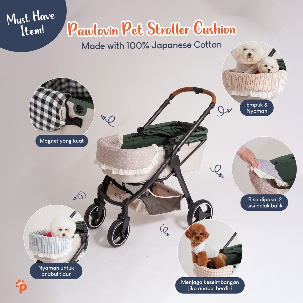 PAWLOVIN - Stroller Cushion Cover / Comforter Anjing Kucing