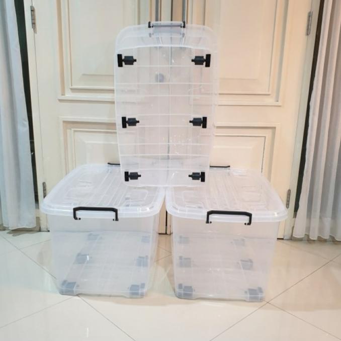 container box transparant 130liter/ box container transparant 130liter