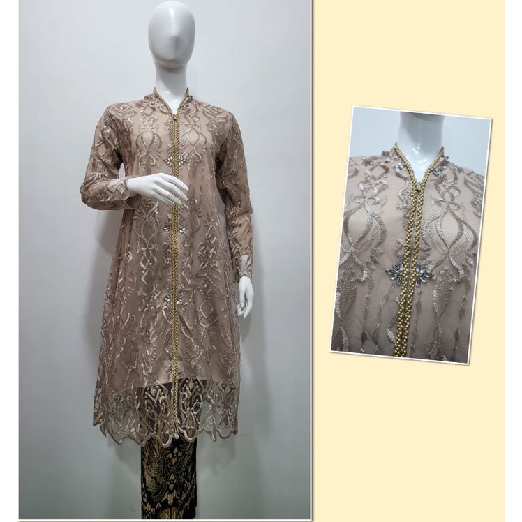 kebaya abaya melayu tulle payet