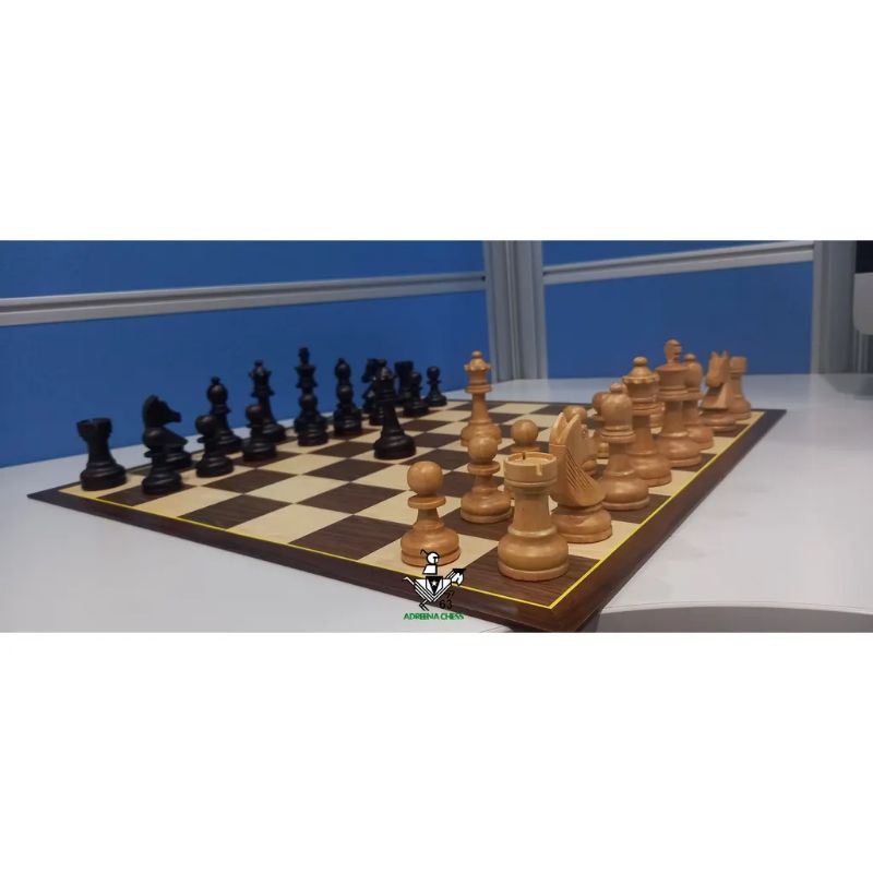 Set Buah Catur Kayu Papan Lipat 4 Standar Turnamen Nasional + Tas Kulit Sintetis