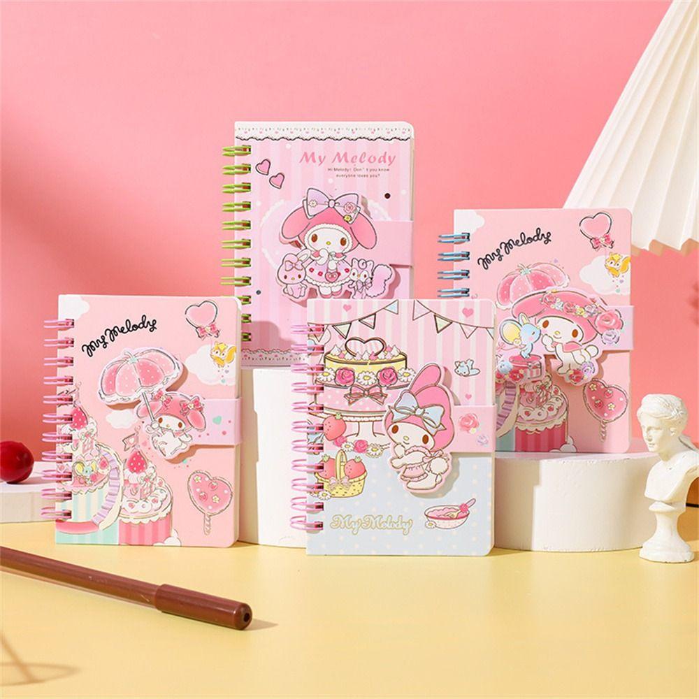 Lanfy Kuromi Notebook Kawaii Stationery Weekly Planner Pompompurin Agenda Buku Memo Siswa