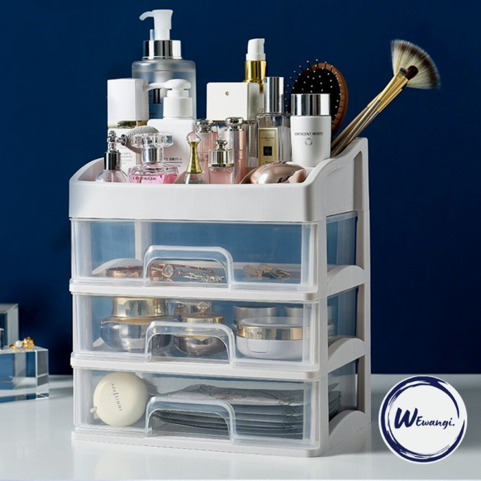 *****] Rak/Kotak Kosmetik Make Up Storage Box 3 Susun