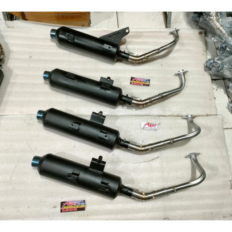 Knalpot Standar Racing FULSET Leher Stainles Honda Vario 150 125 110 Old & New Beat Scoopy Carbu FI 