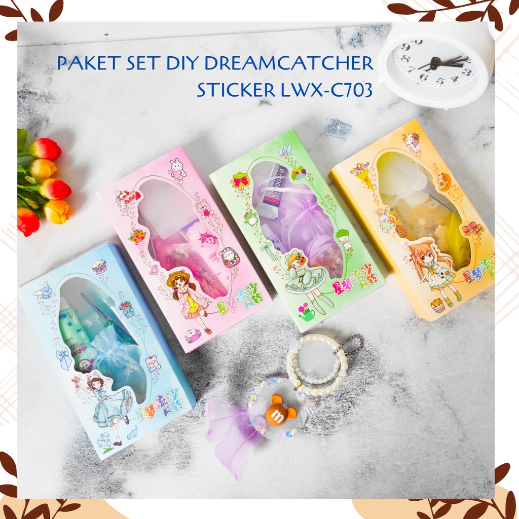 

PAKET SET DIY DREAMCATCHER STICKER KREATIFITAS ANAK LWX-C703 COD