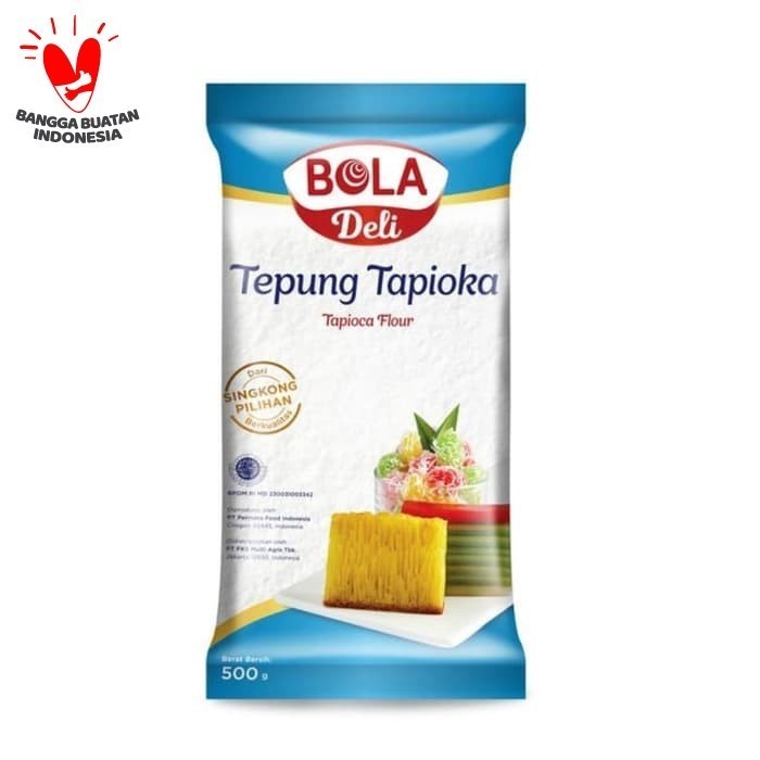 Tepung Tapioka isi 100 pack / 100kantong Merk BOLA DELI 500gr (grosir)