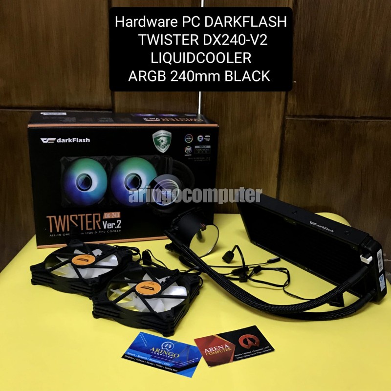 Hardware PC DARKFLASH TWISTER DX240-V2 LIQUIDCOOLER ARGB 240mm BLACK