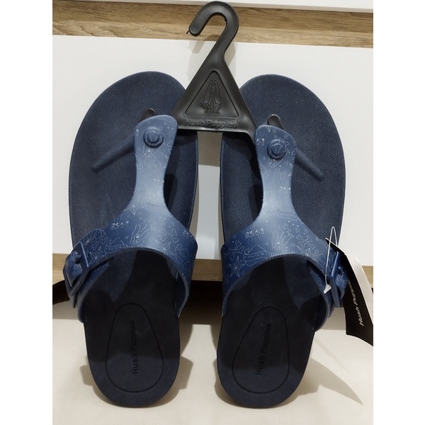 Sandal Pria Hush Puppies Original Brick Tattoo Navy Size 9