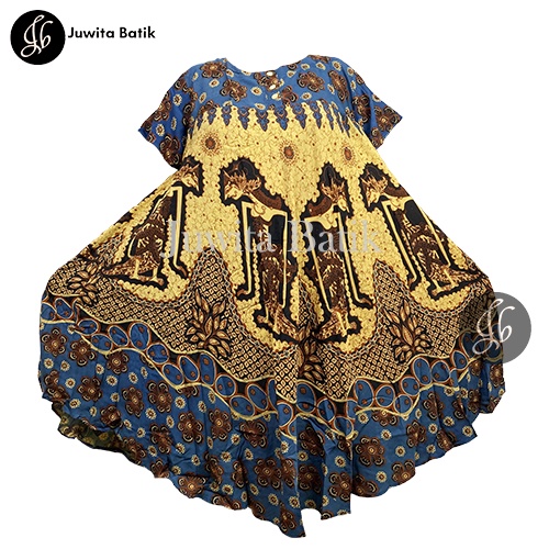 Juwita Batik - Daster Jumbo LD 130 3XL Wayang TERBARU Klok Pola BUSUI FRIENDLY