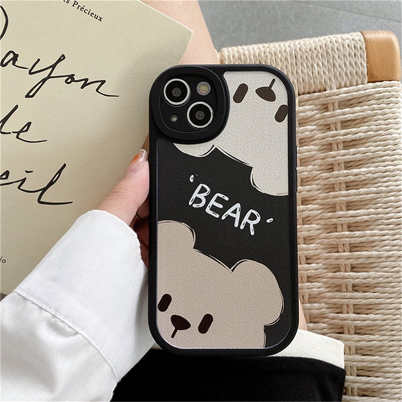 Soft Case Pelindung Bahan Silikon TPU Tahan Banting Untuk Phone Case Compatible For iPhone 14 13 12 11 Pro Xs Max XR X 7 8 6 6s Plus SE 2020 iPhone Art Love TPU Soft Silicone Precision Hole Ant-drop Shockproof Protection Casing Soft Case Phone Cas