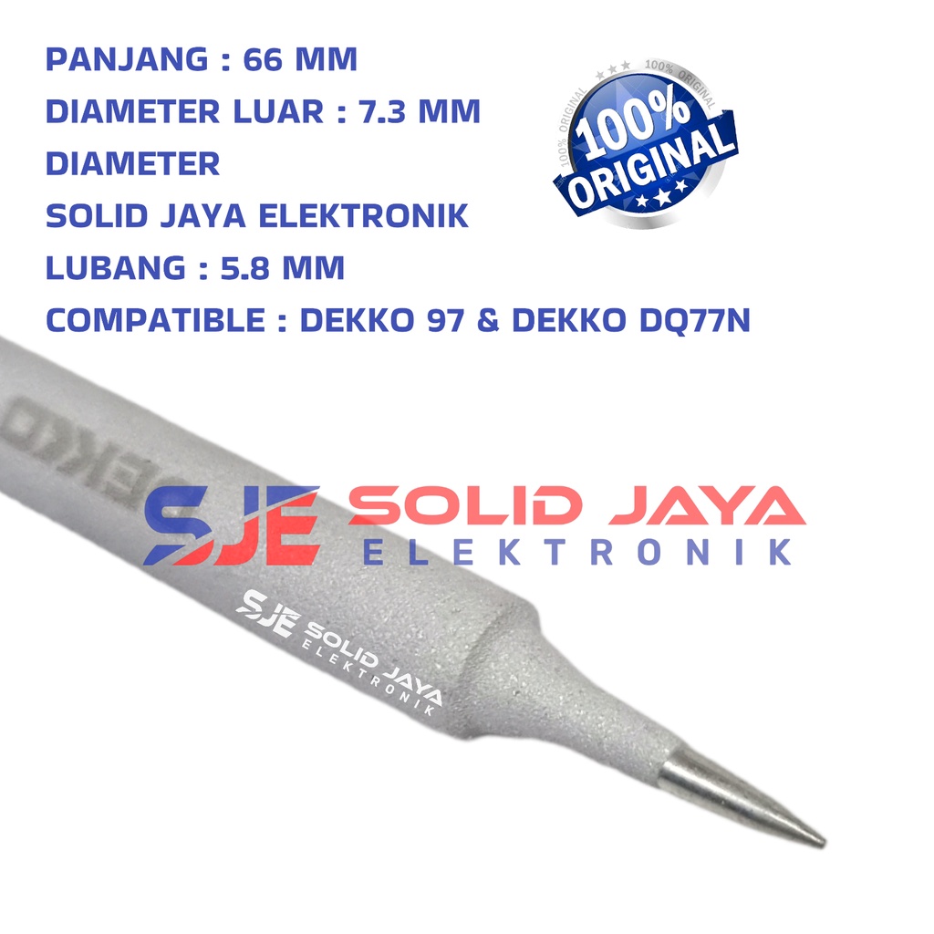 MATA SOLDER DEKKO 97 DQ77N LANCIP GUN DQ77 DQ 77 DQ77-N DQ-77 N DEKO SOLDERING TIP TEMBAK 200W TIP PAKU LANCIP RUNCING TUMPUL DEKO ASLI ORI ORIGINAL