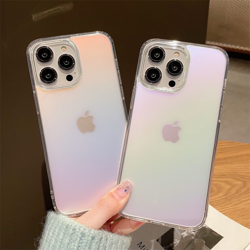 IPHONE Shining Glitter Clean Case Bening Bling Untuk Iphone14 13 Pro Max 11xr Xs8 7 Plus 6S 12 Pro Max Transparan Lembut TPU Shockproof Cover